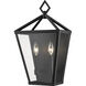 Arnold 2 Light 17.5 inch Powder Coated Black Outdoor Wall Sconce